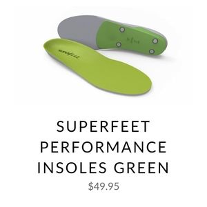 Superfeet insoles size F